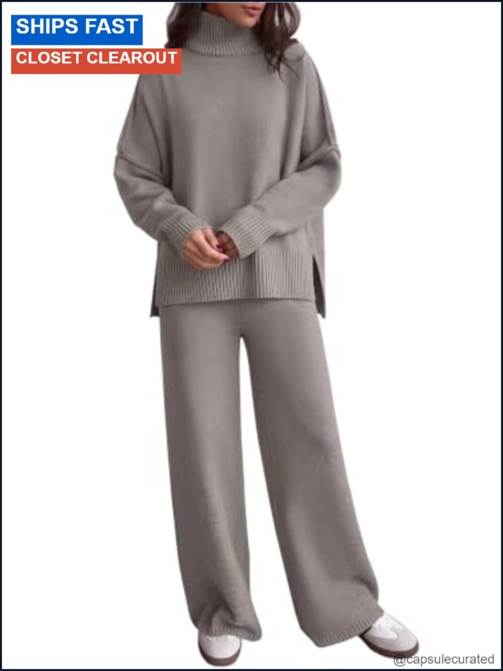 Caracilia Womens 2 Piece Sweater Lounge Sets Travel Fall Outfits